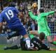 Chelsea's Diego Costa scores to break the deadlock against West Bromwich Albion at Stamford Bridge on Sunday.