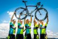 Phoenix Cycling Collective members Phoebe Chadwick-Masters, Katie McDonnell, Belinda Chamberlain, Laura Darlington and ...