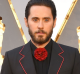 <b>Jared Leto in February at the Academy Awards</b><br>
Leto added big shot accouterments to his custom-made Gucci suit ...