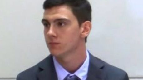 Dylan Voller speaking at the Royal Commission on Monday. 