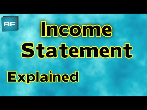 Income Statement Explained: Comprehensive Income Statement Tutorial - Profit & Loss Statement