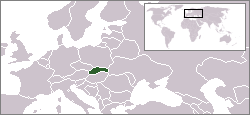 Situación d'Eslovaquia