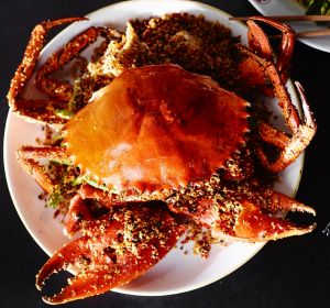 The typhoon shelter crab at Queen Chow, Merivale's new restaurant on Enmore Road.