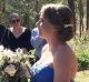 Karla Barry walking down the aisle. 