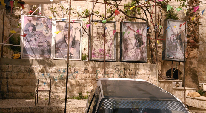 Imagery of dead fighters in Nablus