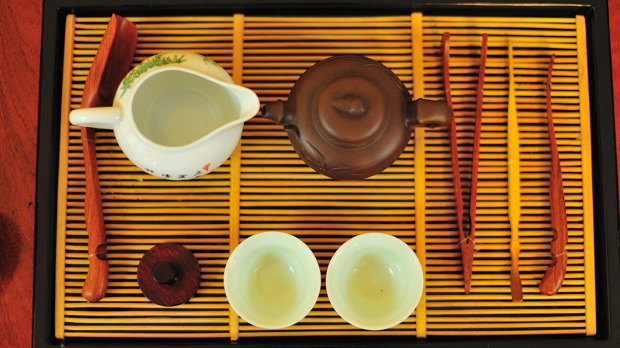 All set for a tea ceremony.