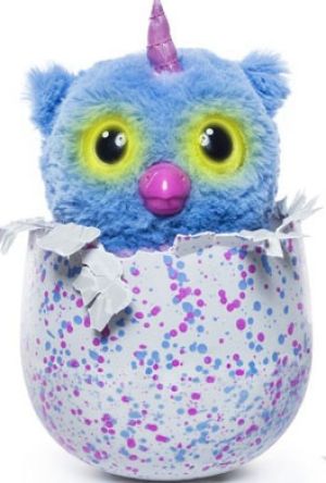 The hatchimal is able to "hatch" from its shell.