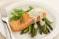 BBQ salmon with dill & caper sauce