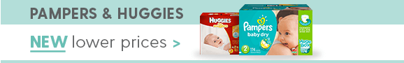 Pampers & Huggies. Starting at $8.99 with eCoupon