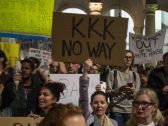 People protest against the appointment of alt-right media mogul Stephen Bannon as chief strategist by president-elect Donald Trump, Los Angeles, California, U.S., November 16, 2016.