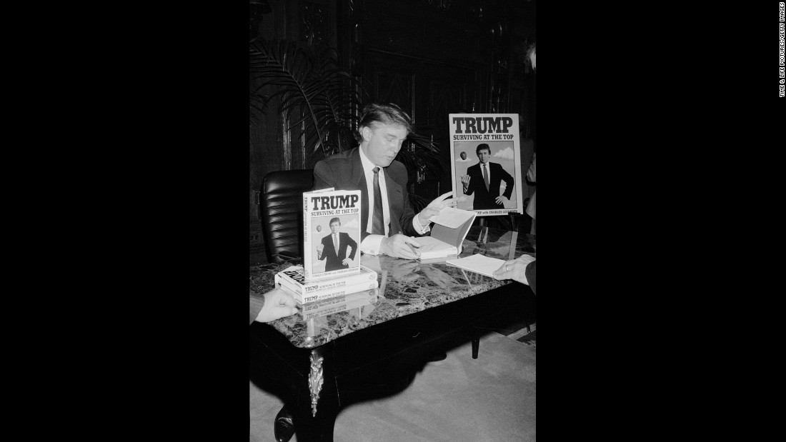 Trump signs his second book, &quot;Trump: Surviving at the Top,&quot; in 1990. Trump &lt;a href=&quot;http://www.trump.com/publications/&quot; target=&quot;_blank&quot;&gt;has published&lt;/a&gt; at least 16 other books, including &quot;The Art of the Deal&quot; and &quot;The America We Deserve.&quot;