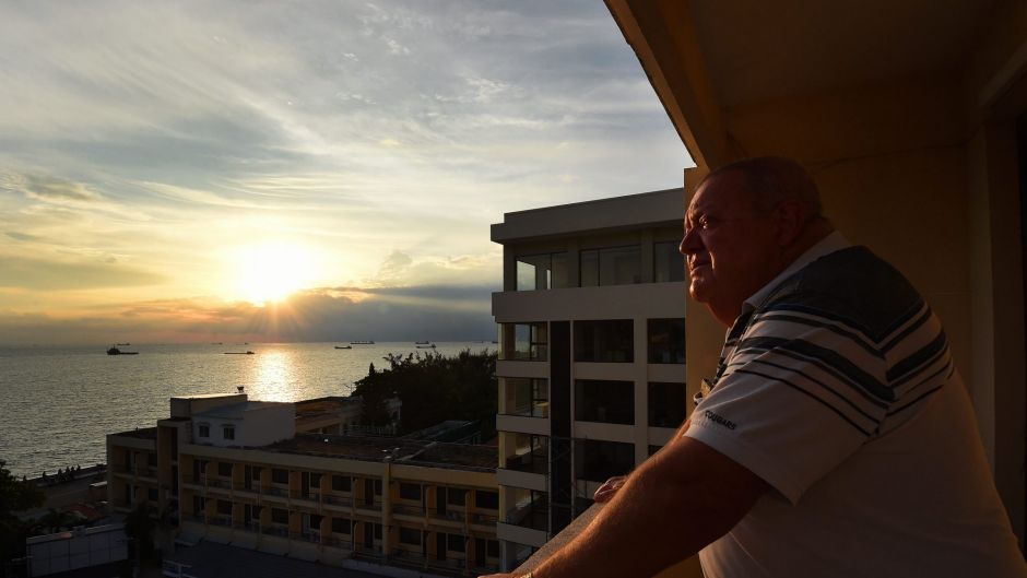 Graham Spencer 66yrs overlooks the front beach in Vung Tau, Vietnam. From Perth, Graham volunteered for National Service ...