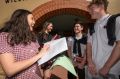 Wiliamstown High School Year 12 students coming out of the VCE maths exam. They are from LEFT TO RIGHT Natasha Buckner, ...