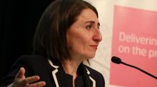 NSW Treasurer Gladys Berejiklian announces the half-yearly budget forecast on Tuesday.