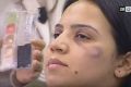Moroccan TV station 2M airs makeup tips for hiding domestic violence.