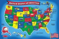 Melissa & Doug   U.S.A. Map Floor Puzzle (51 pc)