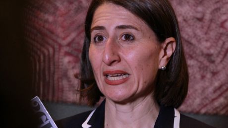  Treasurer Gladys Berejiklian announces the half-yearly budget forecast at the Four Seasons Hotel in Sydney. 