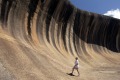 Hydon, Australia - August 4, 2013: Wave Rock is a natural rock formation located east of the small town of Hyden in ...