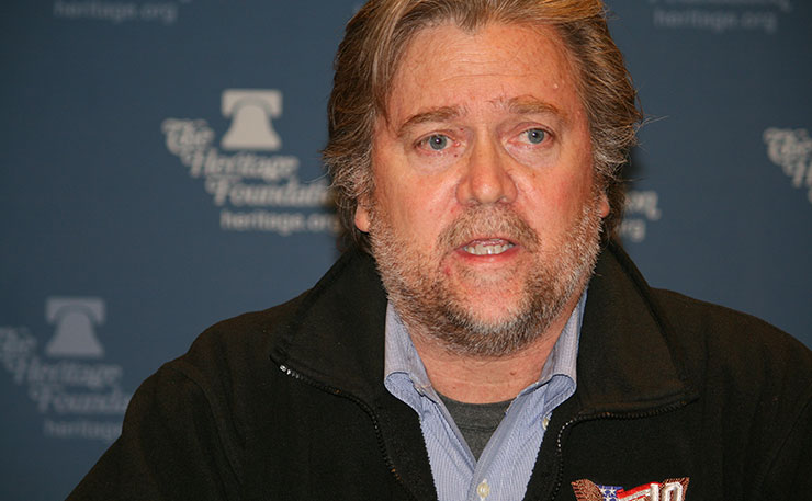 Former Breitbart editor now senior Trump adviser, Steve Bannon.