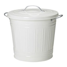 KNODD Bin with lid - Wastebaskets