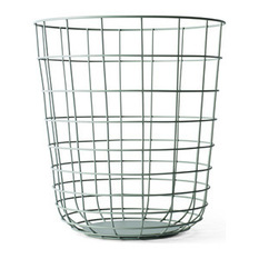 Wire - Bin Moss Green - Wastebaskets