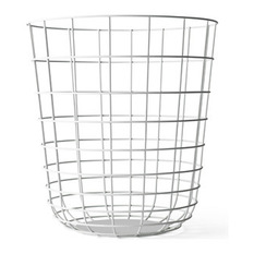 Wire - Bin White - Wastebaskets