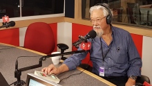 David Suzuki in studio