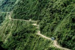 The Yungas Road, otherwise known as Death Road, in Bolivia.