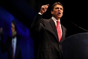 Governor Rick Perry speaking at the 2012 CPAC in Washington, D.C.