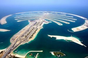 A hare-brained scheme that worked: The Palm Jumeirah, Dubai.