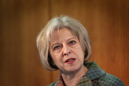 Home Secretary Theresa May Delivers A Speech To International Police And Crime Conference