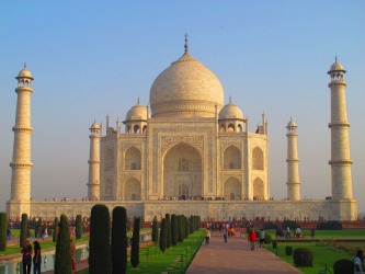 The Taj Mahal.