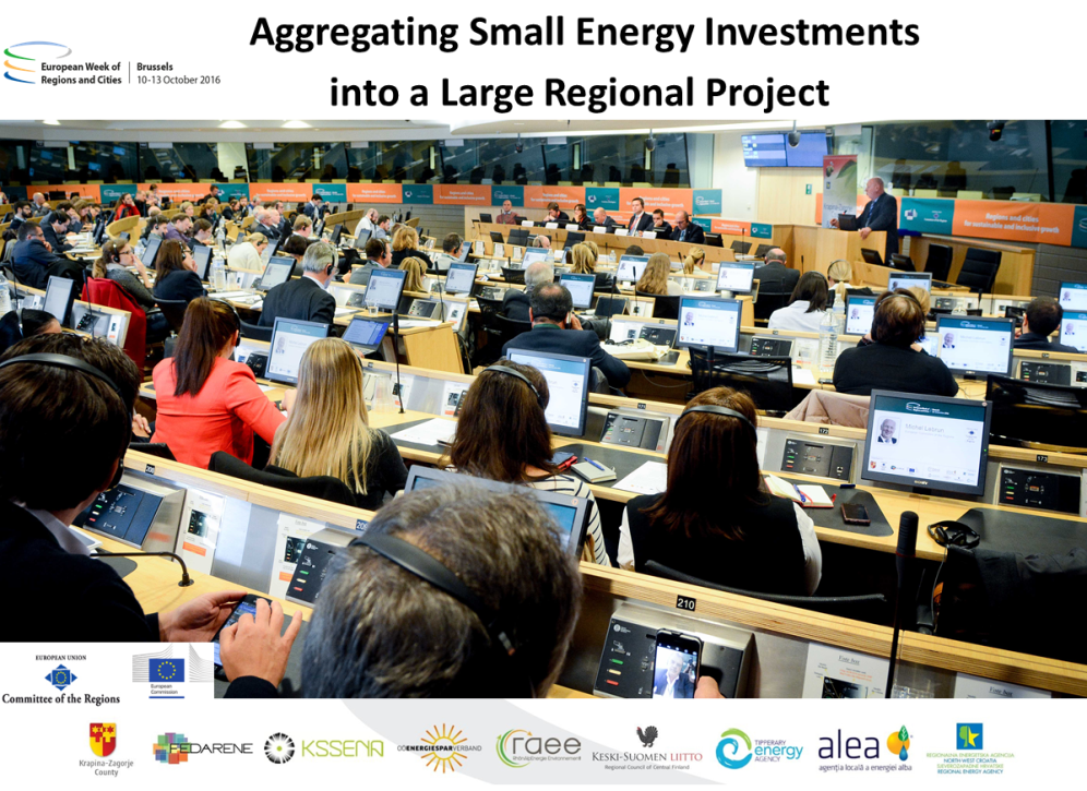 How to aggregate small energy investments into a large regional project