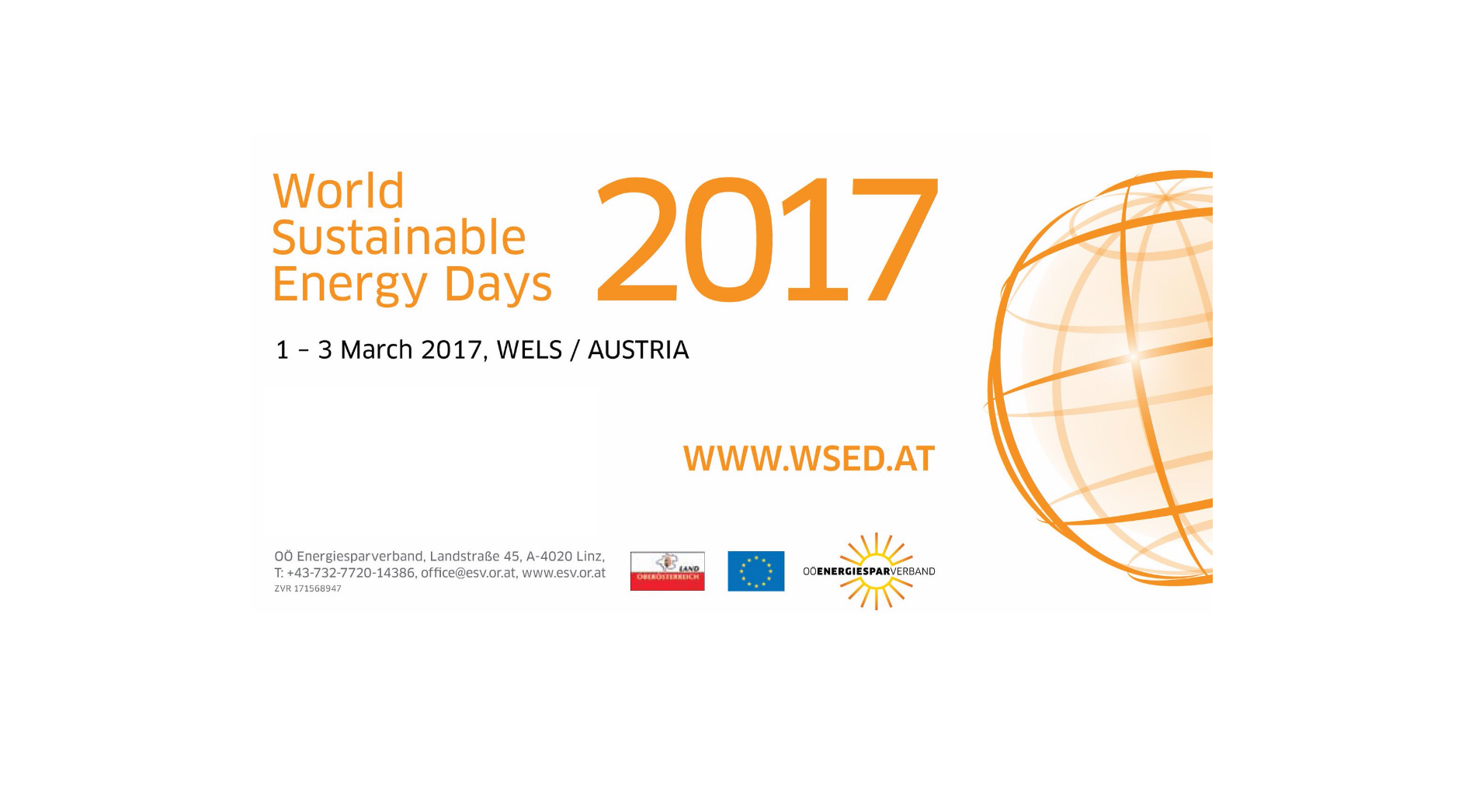 Don't miss the World Sustainable Energy Days