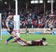 Heart of the game: Norths cross for a try against Sydney University in this year's Shute Shield decider.