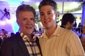 Alan Thicke with son Carter, who was with him when he had a fatal heart attack.