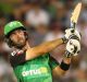 Max factor: Glenn Maxwell on the attack for the Stars.