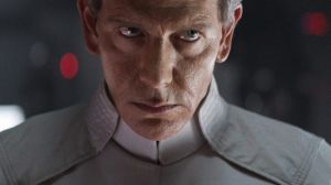 This image released by Lucasfilm Ltd shows Ben Mendelsohn as Director Krennic in a scene from "Rogue One: A Star Wars ...