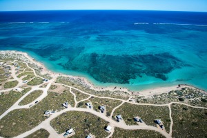 Osprey Bay camp grounds in Cape Range.