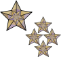 This star symbolizes the featured topics on Wikipedia.