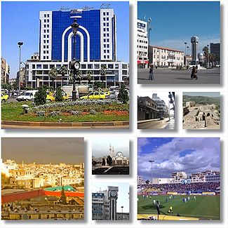 Homs city landmarks City centre and the Old Clock Tower • New Clock Tower Square • Dablan Street • Krak des Chevaliers  • Khalid ibn al-Walid Stadium • Khalid ibn al-Walid Mosque • New Clock Tower • City landscape from Rooftops