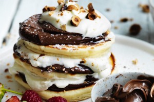 Jill Dupleix's Nutella pancake stack.