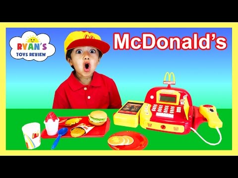 McDonalds Cash Register Toy Pretend Play Food Cookie Monster Happy Meal Trolls Toys For Kids