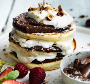 Jill Dupleix's Nutella pancake stack.