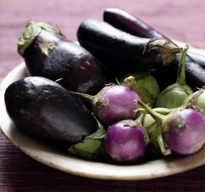 Eggplants.