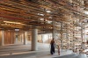 Urban renewal: The striking foyer in Canberra's Hotel Hotel.