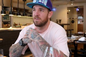 Dane Swan at lunch with Karl Quinn at The Smith in Prahran.