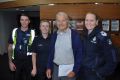 George with members from Oakleigh police station.