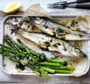Pete Evans whole-baked whiting.