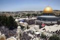 Palestinians pray in the al-Aqsa Mosque compound in occupied East Jerusalem earlier this year.